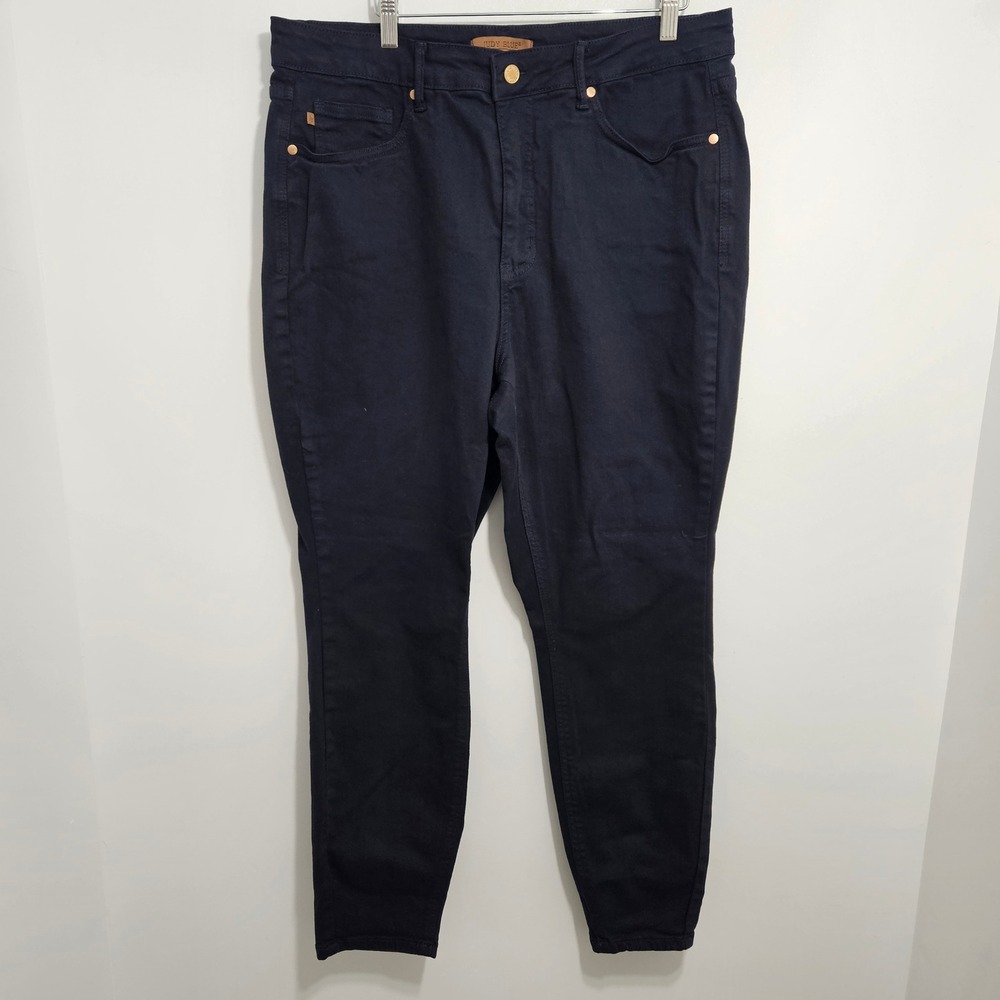 Judy Blue Garment Dyed High Rise Jeans Stretch Skinny High Rise 18W Dark Wash